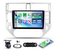 Rimoody 4G+128G 9" Radio Coche Android para Ford Kuga/Escape 2008-2012 con Panel de Control de Aire Acondicionado Carplay Wireless Android Auto FM/RDS/EQ GPS WiFi Control del Volante Bluetooth