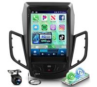 Rimoody 4G+64G Android Radio Coche para Ford Fiesta MK7 2009-2016 9.7'' Pantalla Táctil Carplay Android Auto Inalámbrico GPS Mirror Link Bluetooth WiFi FM/RDS/EQ Controles del Volante Cámara Trasera
