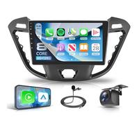 Rimoody 6G+128G 8 Core Android Radio Coche para Ford Transit Custom Tourneo 2013-2018, 9" Pantalla Carplay Android Auto Inalámbrico FM/RDS/EQ/DSP WiFi GPS Bluetooth Panorámico de 360° Cámara Trasera