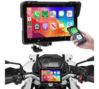 Rimoody Inalámbrica Carplay Display Motorbike Android Auto, 5 Pulgadas Pantalla Táctil Carplay Portátil para Motos, Radio de Coche para Motos con Airplay/Android Cast/Bluetooth/Nave/IP67 Impermeable