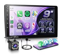 Rimoody Inalámbrico Carplay Radio de Coche 2 DIN con Android Auto You-Tube Vi-Link Bluetooth FM/RDS DSP EQ, 7 Pulgadas Pantalla Táctil Radio con Mirror Link USB/EQ Control del Volante Cámara Trasera