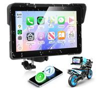 Rimoody Navigatore Moto Carplay Android Auto Senza Fili,5 Pollice HD Touchscreen Navigazione per Moto con IP67 Impermeable Airplay Android Cast Bluetooth TF/EQ/SD Assistente Siri/Goo-gle