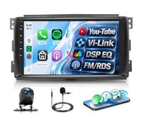Rimoody Radio de Coche para Mercedes Benz Smart Fortwo 451 2005-2010 Inalámbrico Carplay Android Auto You-Tube Vi-Link Bluetooth FM/RDS DSP EQ, 9 Pulgadas Pantalla Táctil Radio USB SWC Cámara Trasera