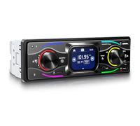 Rimoody Radio para Coche 1 DIN con Bluetooth, Pantalla TFT de 2,17 Pulgadas, Manos Libres, Radio FM, Ecualizador, USB/AUX/U-Disk/Tarjeta TF, Carga Rápida Tipo C, Reloj, Pantalla SWC