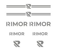 Rimor 8 Pegatinas para Autocaravana - Color Azul, Rojo y Gris - Accesorios y Calcomanías de Vinilo (Gris)