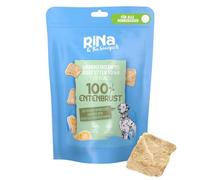 RiNa - Bocadillos para perros 100 % liofilizados con pechuga de pato, rico en proteínas, bajo en grasa y sin cereales, aperitivos naturales para perros y sin aditivos, crujientes y saludables