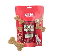 RiNa Bone Appetit - Golosinas para perros con gluten - Con carne de res seca, plántulas y rumen - Fibra y vitaminas - Fabricado en Alemania
