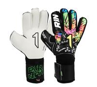 Rinat Guante de Portero Asimetrik Spine Turf, Negro, Unisex Adulto