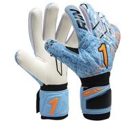 Rinat Guante de Portero Egotiko X As, Azul/Naranja, Unisex Adulto