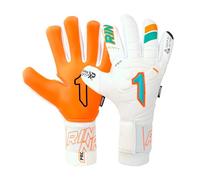 RINAT Guante de Portero Nkam Prime W/G, Junior, Unisex, Blanco Verde, Talla 6