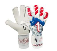 Rinat Guantes de portero Xtreme Guard Dominius Premium, Blanco/Rojo/Azul, Unisex adulto