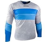 Rinat Jersey Kaiser Jersey de Portero, Unisex Adulto, Gris/Azul, S