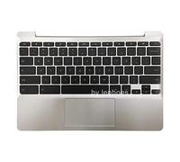 Rinbers 900818-001 855623-001 - Carcasa para HP Chromebook 11 G5 (Teclado y Panel táctil), Color Plateado