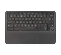 Rinbers Funda superior para reposamanos negro para laptop con teclado estadounidense y panel táctil, repuesto para HP Chromebook 11A G6 EE L52192-001