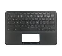 Rinbers Funda superior para reposamanos para laptop con teclado estadounidense, sin panel táctil, repuesto para HP Chromebook 11 G8 EE L90338-001 L90339-001