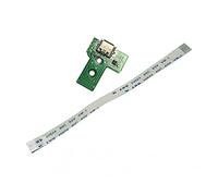 Rinbers JDS-030 - Adaptador micro USB de repuesto para adaptador de carga con cable flexible de 12 pines para Sony PS4 de 3ª generación DualShock 4