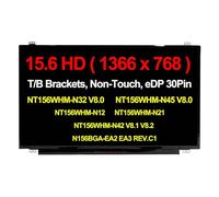 Rinbers Nuevo NT156WHM-N32 V8.0 Reemplazo Portátil Pantalla LCD 15.6 "WXGA HD 1366x768 eDp 30 Pin Slim Panel LED No Touch Compatible con NT156WHM-N45 V8.0 N12 N21 N42 V8.1 V8.2 N156BGA-BGA-EA2 A3 REV.C1