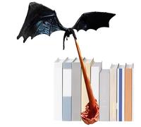 Rincón de Libros de dragón con diseño de Llama, rincón de Libros de Dragones Impresos en 3D, Estatua de dragón, Adorno de Mesa, rincón de Libros, sujetalibros Decorativos, estantería de Escritorio