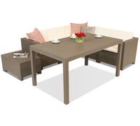 Rinconera de ratán con mesa de jardín Colorado Comida 5 cappuccino Bica