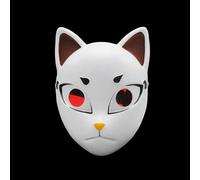 rindeki Anime Kamado Tanjirou Makomo Sabito Half Face Mask Cosplay (Giyuu)