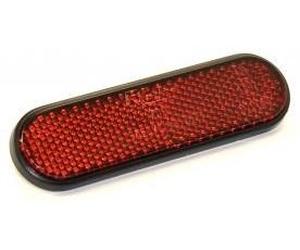 Rinder - Catadióptrico Ovalado Adhesivo Rojo Homologado 100 x 28 mm.