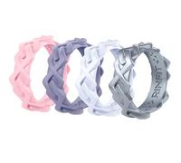 Rinfit - Alianzas de silicona para mujer, diseño y suave, diseño de patente de EE. UU.