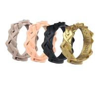 Rinfit - Alianzas de silicona para mujer, diseño y suave, diseño de patente de EE. UU.