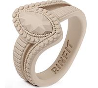 Rinfit Anillos de silicona para mujer, anillo de silicona de promesa para mujer, anillos de boda de goma, anillos de boda de silicona para mujer, colecciones de marquesa y pera, Silicona, no conocido