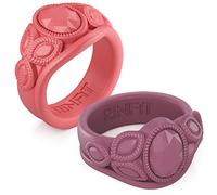 Rinfit Anillos de silicona para mujer, anillos de boda para mujer, anillos de boda de silicona, anillo de goma ovalado, diseño patentado, Silicona, Sin piedras preciosas