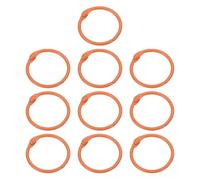 Ring Binder 100Pcs Loose Leaf Rings Book Hoops Metal Flash Card Binding for Key Chain Index Scrapbooks Office Supplies(Orange)