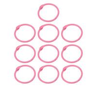 Ring Binder 100Pcs Loose Leaf Rings Book Hoops Metal Flash Card Binding for Key Chain Index Scrapbooks Office Supplies(Pink)