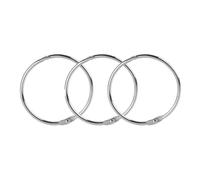 Ring Binder 100PCS Rings Loose Leaf Metal Book Album Scrapbook Binders Craft Photo Organizer Keychain(50mm)