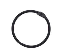 Ring Binder 20pcs Black Metal DIY Loose-Leaf Book Hoops Opening Office Binding Supplie Photo Albums