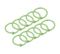 Ring Binder 30Pcs Metal Binding Rings 45mm Loose Leaf Carbon Steel Notebook Book Hoops Key Holder Office Supplie(Green)