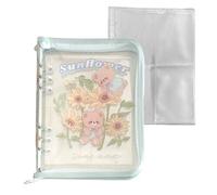 Ring Binder - A5 Organizer Folder Diary, Refillable Loose Leaf Notebook with Card Slots, Professional Executive Planner System, Ideal for Workplace Travel Home Classroom