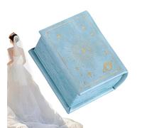 Ring Box - Book-Shaped Jewelry Storage Holder with Magnetic Closure, Elegant Engagement and Proposal Ring Box for Men, Perfect for Birthdays, Travel, Christmas, or Special Occasions, Compact Design