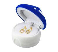 Ring Box, Cute Mushroom Jewelry Storage Organizer, Portable Romantic Multi Purpose Accessory Case, Decorative Mini Trinket Holder, Soft Interior Design, 2.6x2.6x2.13in, for Earrings Bracelets