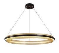 Ring Chandelier Ceiling Lamp LED Linear Dining Table Lighting Fixture Metal Hanging Chandeliers for Living Room Bedroom Restaurant Suspension Lamps