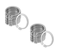 Ring Circlip,Circlips Anillos de retención,100 piezas Circlips externos C-Clip Retaining Snap Rings Acero inoxidable 304 Adecuado for rodamientos fijos y aparatos eléctricos,7mm (Size:9mm) (Size : 6mm