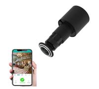 Ring Doorbell Mirilla Cámara Listada Latón Macizo Lente de Vidrio HD Mirilla de Puerta de 150 Grados para Puertas de 1-3/8 a 2-1/6, Conversación Bidireccional y Visión Nocturna