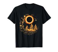 Ring Fire Eclipse Flowers Aesthetic Total Solar Eclipse Camiseta
