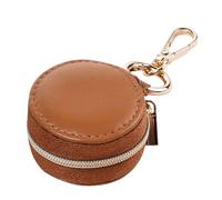 Ring Holder Keychain - Lightweight Ring Holder For Gym - Portable Small Travel Jewellery Case, Mini Jewellery Box, Organizer with Zipper Closure Box For Car Work Sports Backpack Girls Women