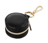 Ring Holder Keychain - Lightweight Ring Holder For Gym - Portable Small Travel Jewellery Case, Mini Jewellery Box, Organizer with Zipper Closure Box For Car Work Sports Backpack Girls Women