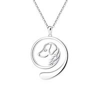 Ring Holder Necklace for Women - 925 Sterling Silver Mountain Dog Music Necklaces Wedding Engagement Rings Holder Jewelry for Wife Ring Keeper Necklace Mothers Day Gift (Dog)