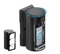 Ring Mount No Drill - Adjustable Door Holder Bracket, No-Drill Installation | Wireless Wired Video Case, Easy Mounting Solution, Durable Design, Compatible with Ring Models