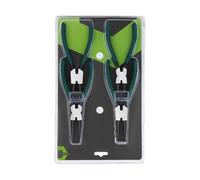 Ring Pliers Set - 7in Inner and Outer Ring Pliers | 4 Pieces External Circlip Plier Kit | Steel Retaining Clamps Accessories Spring Removal Tool for Mechanic, Bearings & Trucks