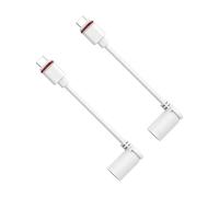 Ring Plug To USB-C Adapter 2pcs, Cylindrical Pluğ Converter For USB-C Cameras Solar Panels, Univeřsal Power Ãdapter For Portable Electronics, Compact Design (Texture Random)