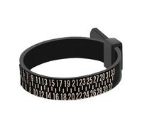 Ring Sizer - Adjustable Finger Measuring Belt, Reusable Jewelry Size Gauge with Clear Number Markings, Accurate Circumference Measurement Tool, Ideal for Engagement Wedding Band Fitting