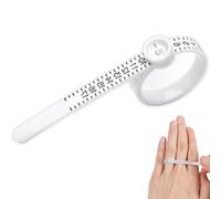 Ring Sizer Messwerkzeug - Wiederverwendbares Ringmaß-Set | Ringgrößenmesser Mit Lupenfunktion Für Genauigkeit, Ringgröße Bestimmen Vergrößerungsfenster Flexibel Langlebig -Schmuckwerkzeug