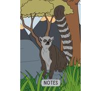 Ring-Tailed Lemur Notebook Wild Animal - Lemurs Lovers - Wild Animals - Gifts for Men Women Children - Cute Lemur Lined Notebook Journal Diaries 6x9, 120 pages